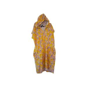 Lands' End Girls Size Extra Large XL 12-14 Swim Beach Towel Hood Cover Up Lemons